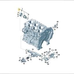 N90544203 Volkswagen Socket Head Bolt