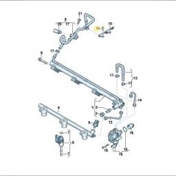 N91084402 Volkswagen Oval Head Bolt