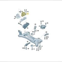 3QF199262C Volkswagen Engine Mount