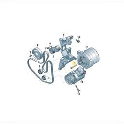 N10610001 Volkswagen Hex Collared Bolt