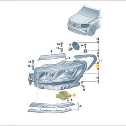 992941571AA Volkswagen Headlight Power Module