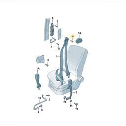 N98990301 Volkswagen Backrest Adjustment Handle