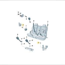 WHT002208 Volkswagen Hexagon Bolt