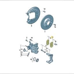 JZW698451AC Volkswagen Brake Pads Set
