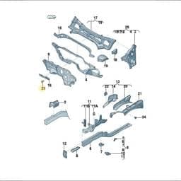 N90833102 Volkswagen Oval Hexagon Socket Bolt