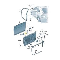 N91032001 Volkswagen Hexagon Socket Panel Bolt