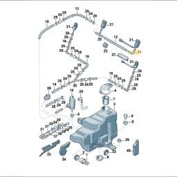 893955665 Volkswagen Angle Piece