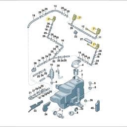 6E0955986 Volkswagen Washer System Cover
