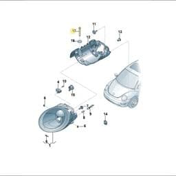 N91002002 Volkswagen Hex Collared Bolt