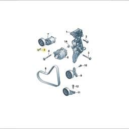 N10268304 Volkswagen Hex Collared Bolt