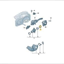 107905855CF Volkswagen Ignition Lock Cylinder