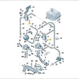 N90106304 Volkswagen Hexagon Collar Nut