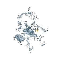 N91160101 Volkswagen Double Collared Stud