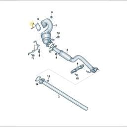 WHT002622 Volkswagen Threaded Pin