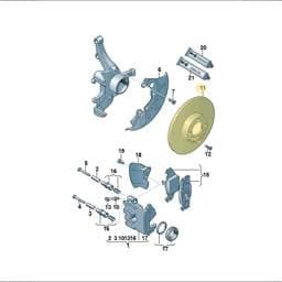 JZW615301 Volkswagen Brake Disc