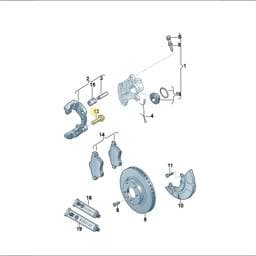 N90708502 Volkswagen Handle