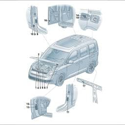 9J1010571D Volkswagen Warning Sign