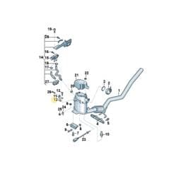 WHT003354 Volkswagen Union Nut