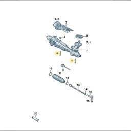 N10552402 Volkswagen Hex Collared Bolt