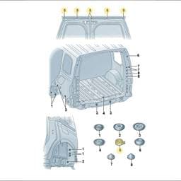 D437S40A2 Volkswagen Webbing Adhesive Tape