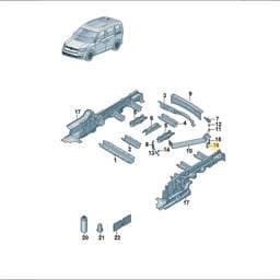 WHT002101 Volkswagen Hexagon Bolt