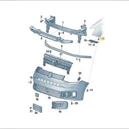 WHT004694 Volkswagen Expanding Nut