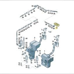 2K5955988A Volkswagen Heated Spray Nozzle