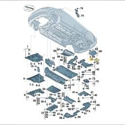 5R3825848A Volkswagen Underbody Reinforcement