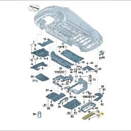 5R3825520 Volkswagen Underbody Trim Panel