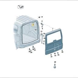 WHT003326 Volkswagen Hex Nut With Washer