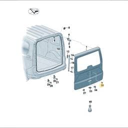 N90766702 Volkswagen Rivetted Cap Nut