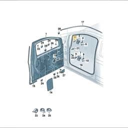 N91257201 Volkswagen Hexagon Flange Screw