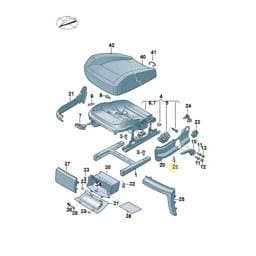 WHT001868 Volkswagen Oval Socket Head Bolt
