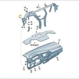WHT005586 Volkswagen Threaded Pin