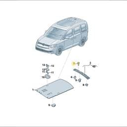 N90986803 Volkswagen Hex Socket Panel Bolt