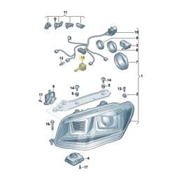 N10815201 Volkswagen Gas Discharge Lamp (Headlight)
