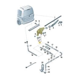 2K5955711A Volkswagen Rear Wiper Motor