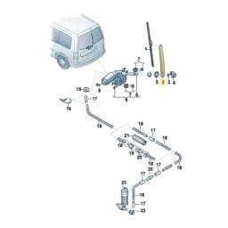 2K5955708 Volkswagen Rear Wiper Arm