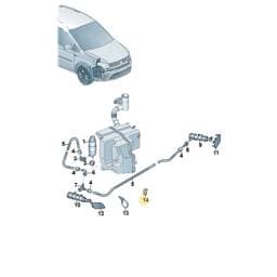 2K5955846 Volkswagen Washer System Clip