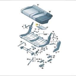 N91300201 Volkswagen Seat Clip