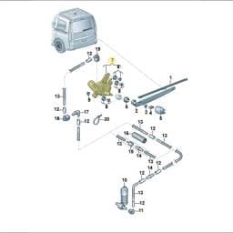 8V0955711E Volkswagen Wiper Motor