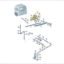 2K7955711 Volkswagen Rear Wiper Motor