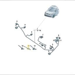 WHT005450 Volkswagen Cable Tie Mount