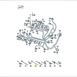 WHT005317 Volkswagen Cable Tie
