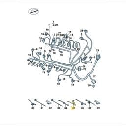 N10820101 Volkswagen Cable Tie With Retainer