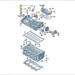 N10599502 Volkswagen Round Head Screw