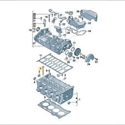WHT009325 Volkswagen Socket Head Bolt