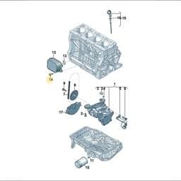 WHT007820 Volkswagen Hexagon Flange Screw