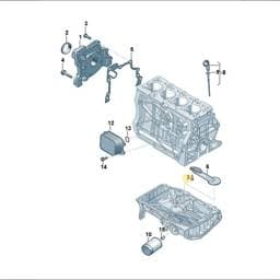 N10196104 Volkswagen Oval Hexagon Socket Head Bolt