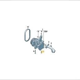 N10795601 Volkswagen Hex Collared Bolt